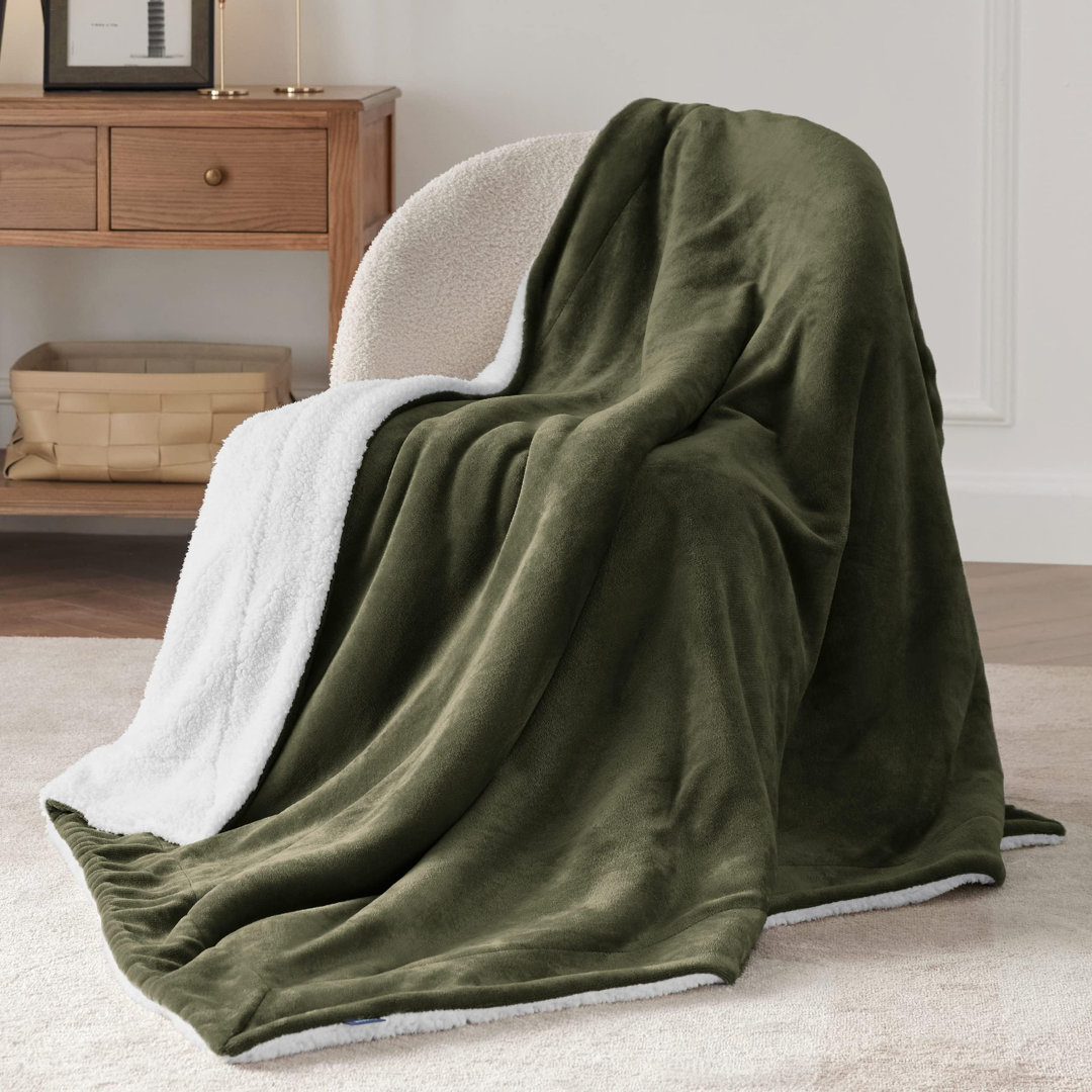 Cozy Winter Collection Bedsure Sherpa Fleece Blankets For Bed - Thick And Warm Blanket For Winter, Soft Fuzzy Plush Blanket For All Seasons GentleSoft™️